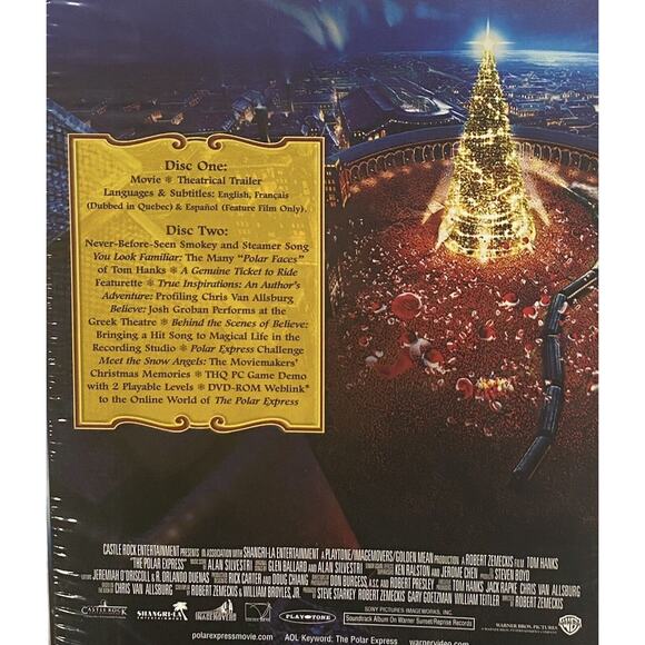 The Polar Express Starring Tom Hanks 2 Disc DVDs 2005 Widescreen Edition New - Picture 7 of 9
